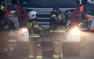 Pożar mieszkania w Bartoszycach. Jedna osoba trafiła do szpitala